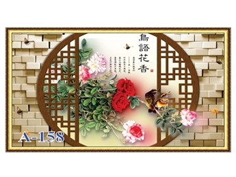 Tranh gạch phối họa tiết trang trí A158 Tranh gạch phối họa tiết trang trí A158