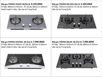 Bếp- gas-âm TORINO Bếp- gas-âm TORINO