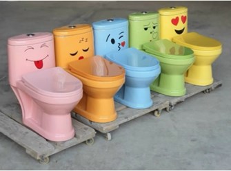 Bồn cầu liền khối trẻ em Màu