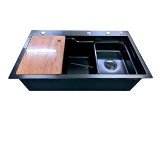 Chậu rửa chén 1 hộc Nano đen 78x46cm