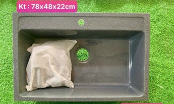 Chậu rửa chén đá 1 hộc DP7848 Chậu rửa chén đá 1 hộc DP7848