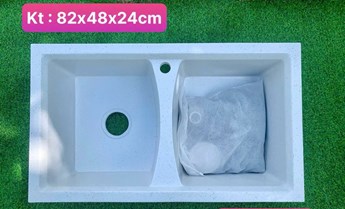 Chậu rửa chén đá 2 hộc DP8248 Chậu rửa chén đá 2 hộc DP8248