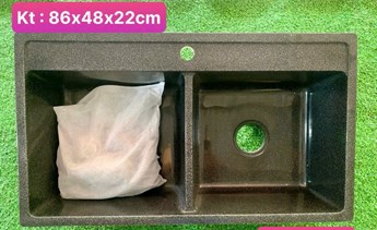 Chậu rửa chén đá 2 hộc DP8648 Chậu rửa chén đá 2 hộc DP8648