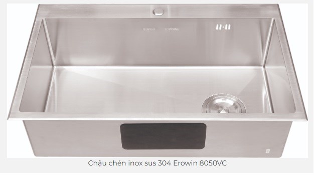 Chậu rửa chén Erowin 1 hộc 8050VC