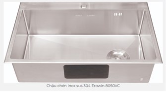 Chậu rửa chén Erowin 1 hộc 8050VC