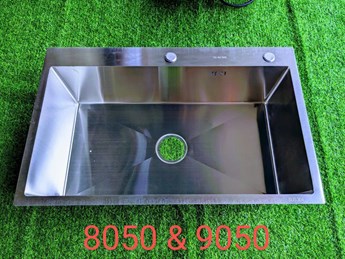 Chậu Rửa chén inox 1 hộc 8050 Chậu Rửa chén inox 1 hộc 8050