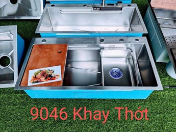Chậu Rửa chén inox 1 hộc 9046KT Chậu Rửa chén inox 1 hộc 9046KT