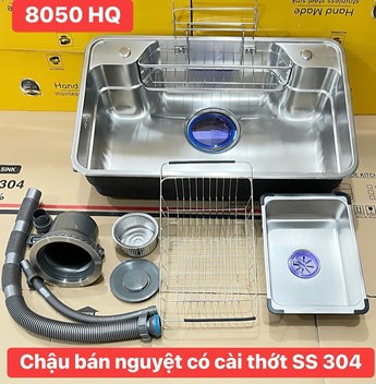 Chậu rửa chén Inox 304 8050HQ Chậu rửa chén Inox 304 8050HQ