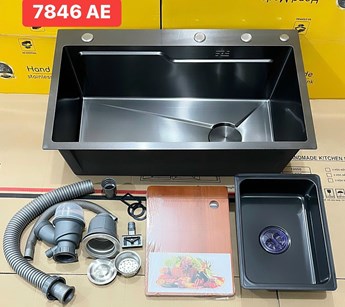 CHẬU RỬA CHÉN NANO ĐEN 7846 AE CHẬU RỬA CHÉN NANO ĐEN 7846 AE