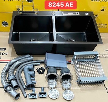 Chậu rửa chén Nano đen 8245DE Chậu rửa chén Nano đen 8245DE