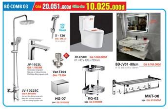 COMBO Thiết bị vệ sinh 03 COMBO Thiết bị vệ sinh 03