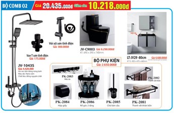 COMBO Thiết bị vệ sinh cao cấp 02 COMBO Thiết bị vệ sinh cao cấp 02