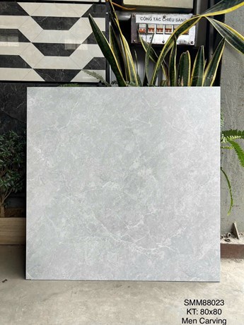 Đá mờ 80x80cm hiệu ứng Carving GRAND - SMM88023 Đá mờ 80x80cm hiệu ứng Carving GRAND - SMM88023