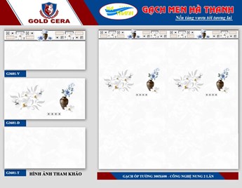 Gạch 30x60cm Hà Thanh G3601 Gạch 30x60cm Hà Thanh G3601