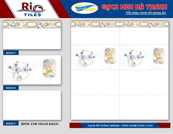 Gạch 30x60cm Hà Thanh R3624 Gạch 30x60cm Hà Thanh R3624