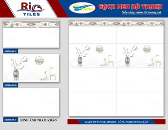 Gạch 30x60cm Hà Thanh SH30608 Gạch 30x60cm Hà Thanh SH30608