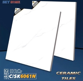 Gạch men bóng Hà Thanh 60x60cm 6061N