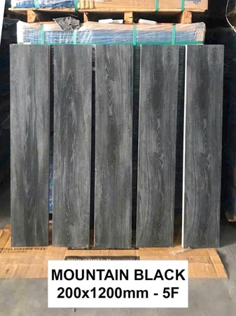 Gạch Vân gỗ 20 x 120cm Ấn Độ MOUNTAIN BLACK