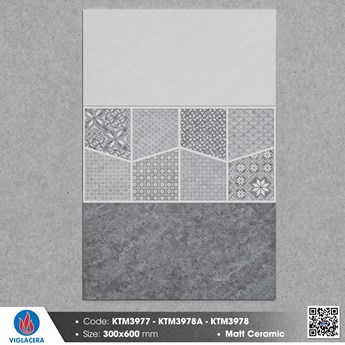 Gạch Viglacera 30x60cm Men Mờ KTM3977 Gạch Viglacera 30x60cm Men Mờ KTM3977