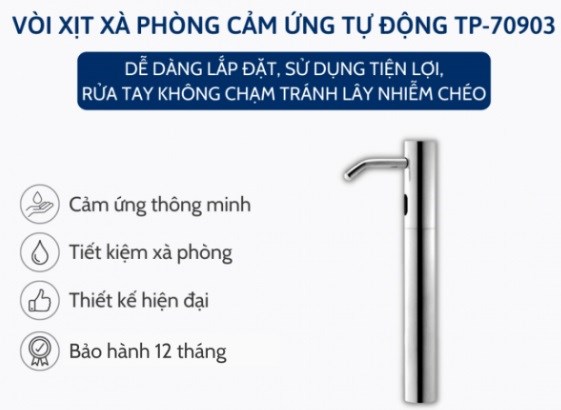 Hộp Cấp Xà Phòng Tự Động TPPRO TP-70903