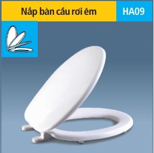 Nắp bồn cầu rơi êm HA09 Nắp bồn cầu rơi êm HA09