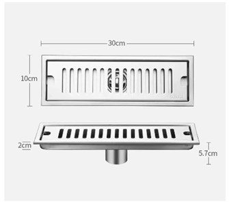 Phễu thoát sàn Inox 09-10x30cm 