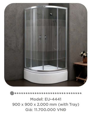 Phòng tắm vách kính Euroking EU- 4441 Phòng tắm vách kính Euroking EU- 4441