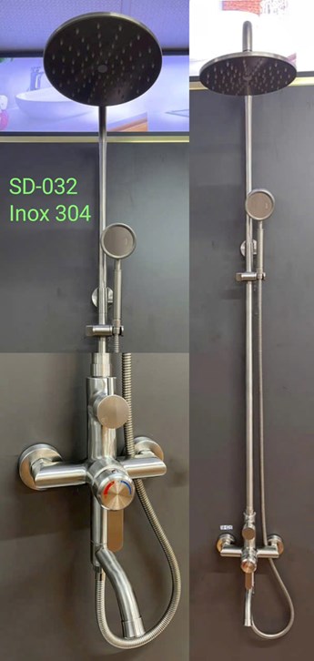 Sen cây nóng lạnh Inox 304 SD032 Sen cây nóng lạnh Inox 304 SD032