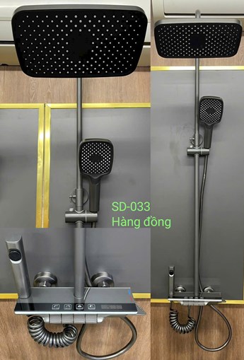 Sen cây nóng lạnh Xám SD033- Hiển thị nhiệt độ Sen cây nóng lạnh Xám SD033- Hiển thị nhiệt độ