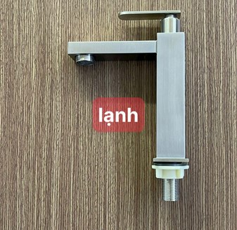 Vòi lavabo lạnh Inox 304 LV02 Vuông
