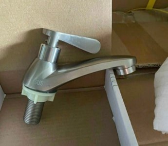 Vòi lavabo lạnh Inox 304 LV03 thấp  Vòi lavabo lạnh Inox 304 LV03 thấp